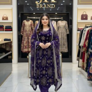 Original 9000 Phoenix Velvet Double Stone Work