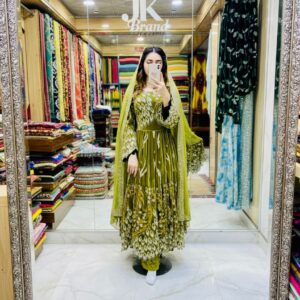 Original 9000 Phoenix Velvet Double Stone Work Design Tawas