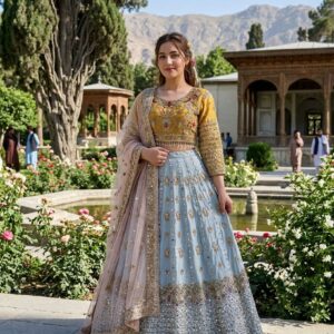 Beautiful Lenga Type Silma Work Afghani Dress
