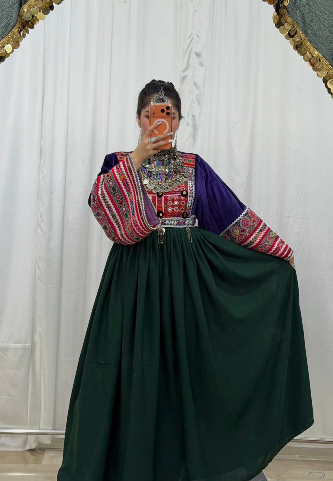 Beautiful Gandi Afghani Frock - Image 3