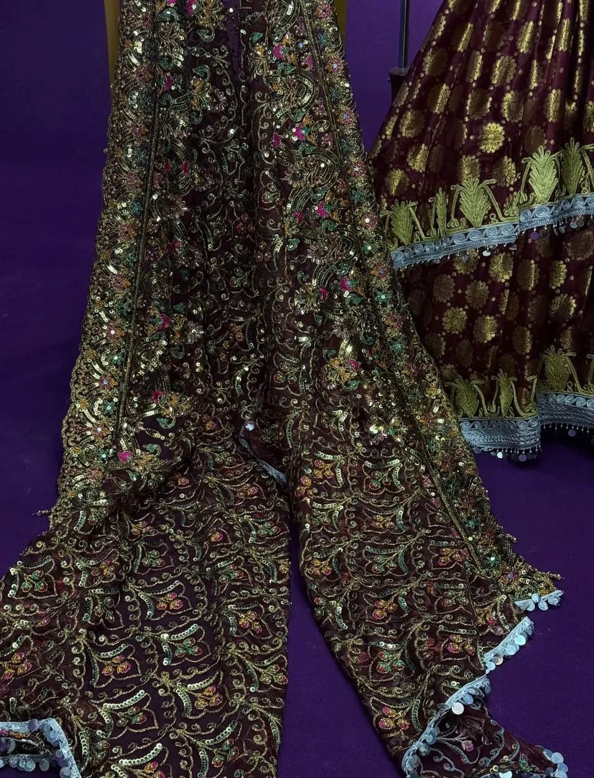 Afghan Traditional Kuchi Bridal Gown - Image 7