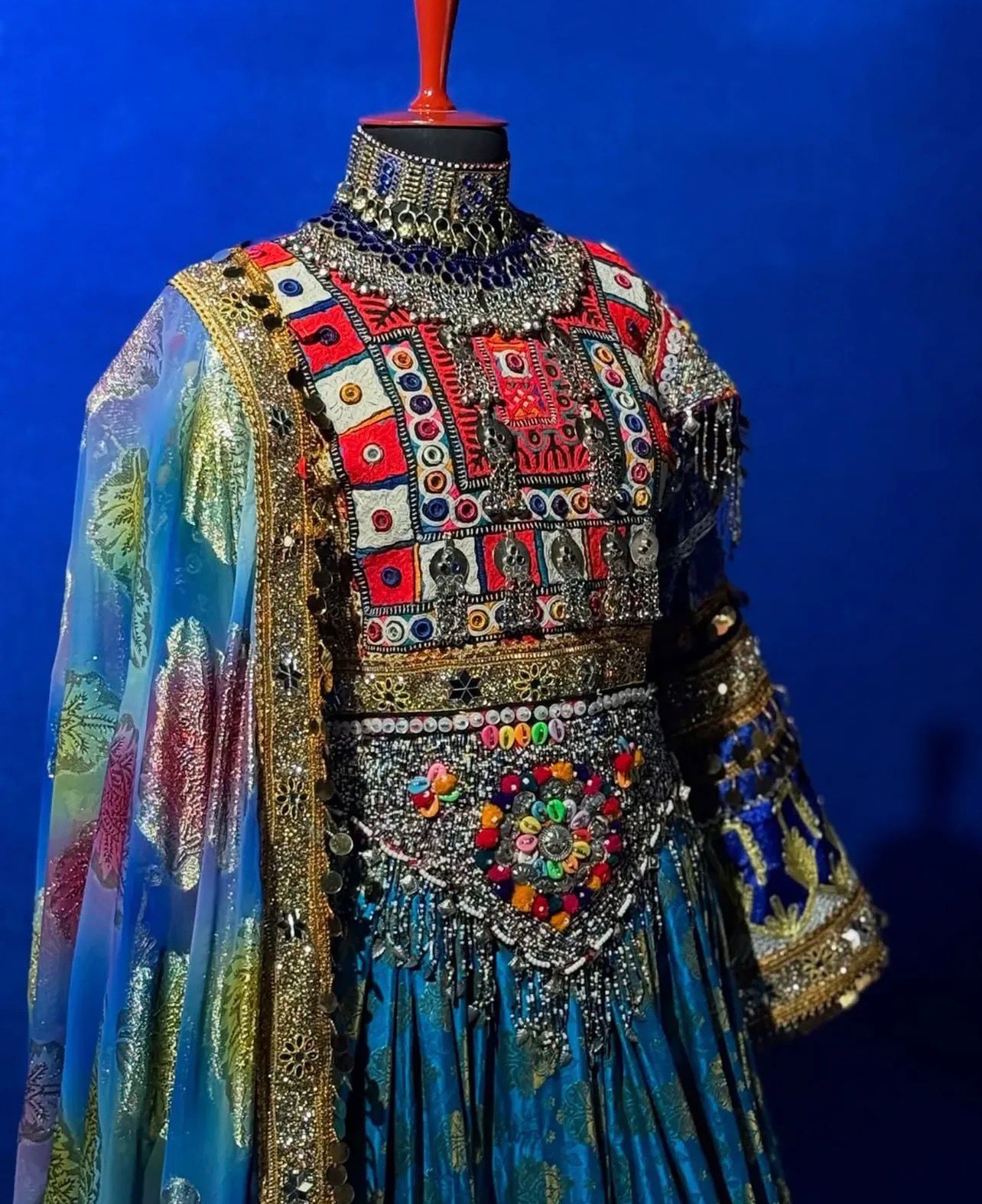 Afghan Traditional Kuchi Bridal Gown - Image 2