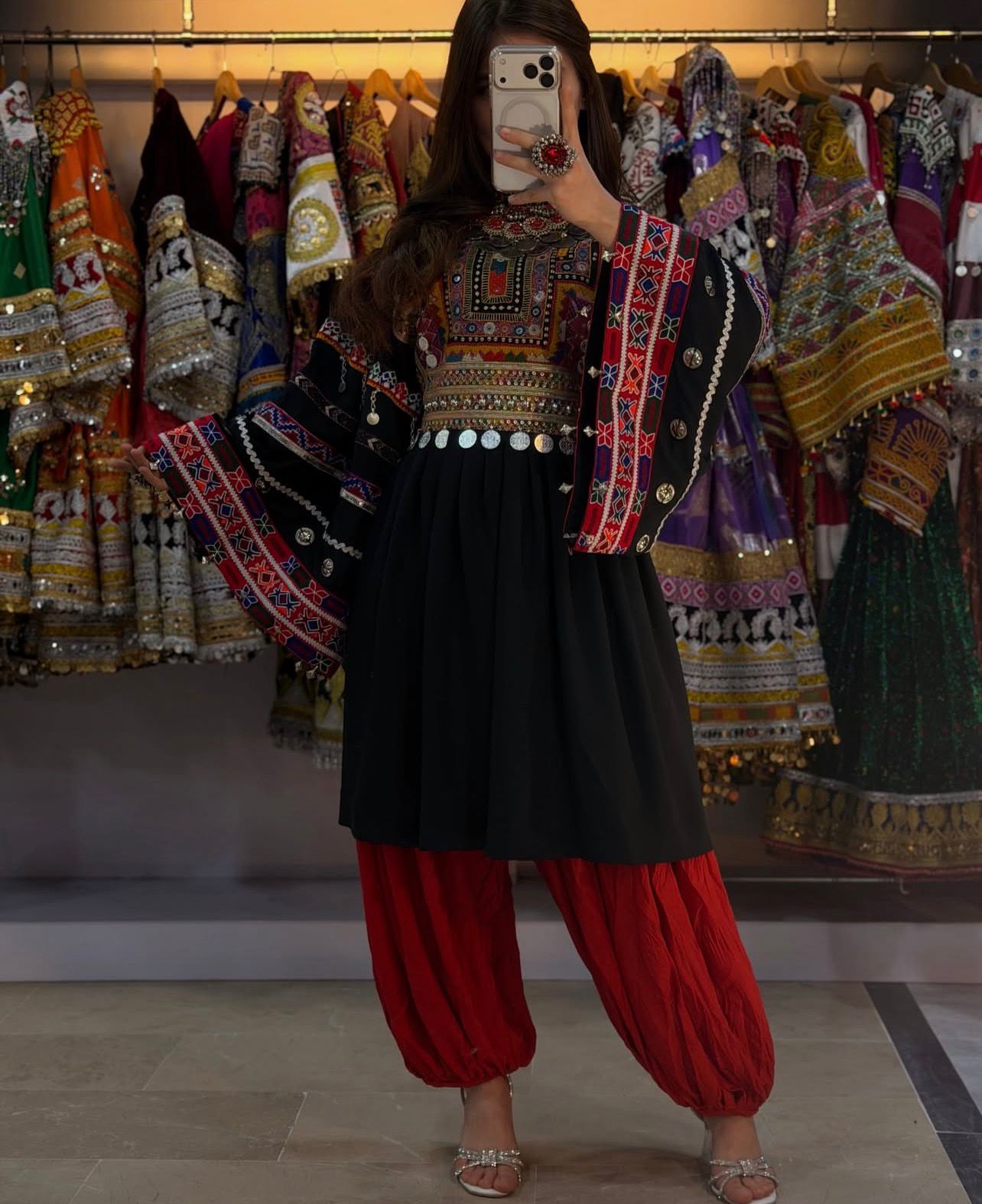 Afghan Traditional Kuchi Bridal Gown - Image 2