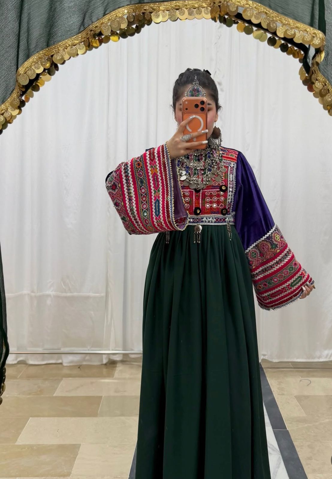 Beautiful Gandi Afghani Frock - Image 4