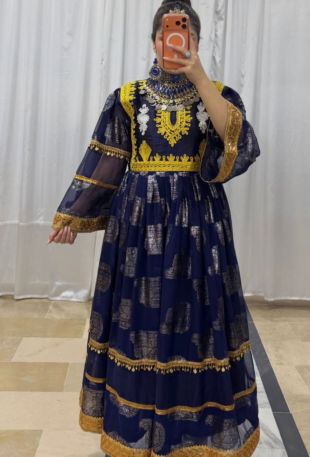 Beautiful Gandi Afghani Frock - Image 5