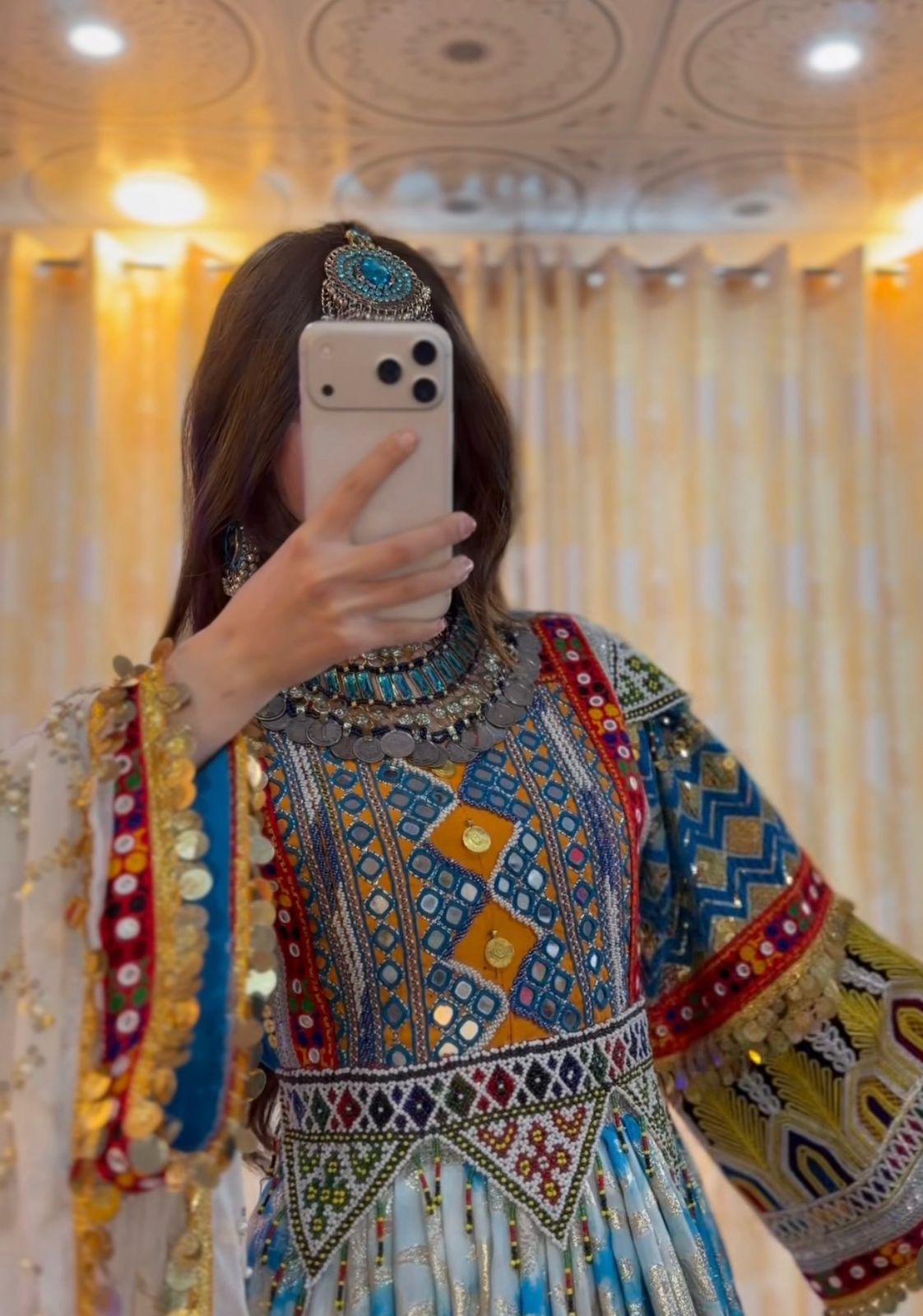 Beautiful Gandi Afghani Frock - Image 5