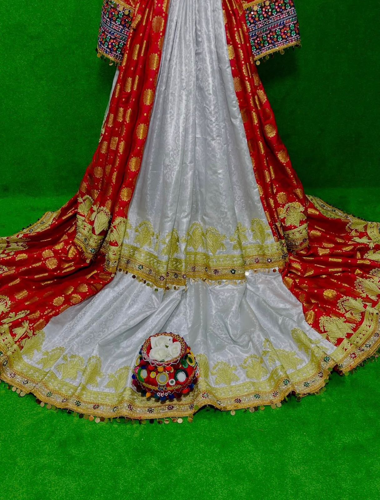 Afghan Traditional Kuchi Bridal Gown - Image 10
