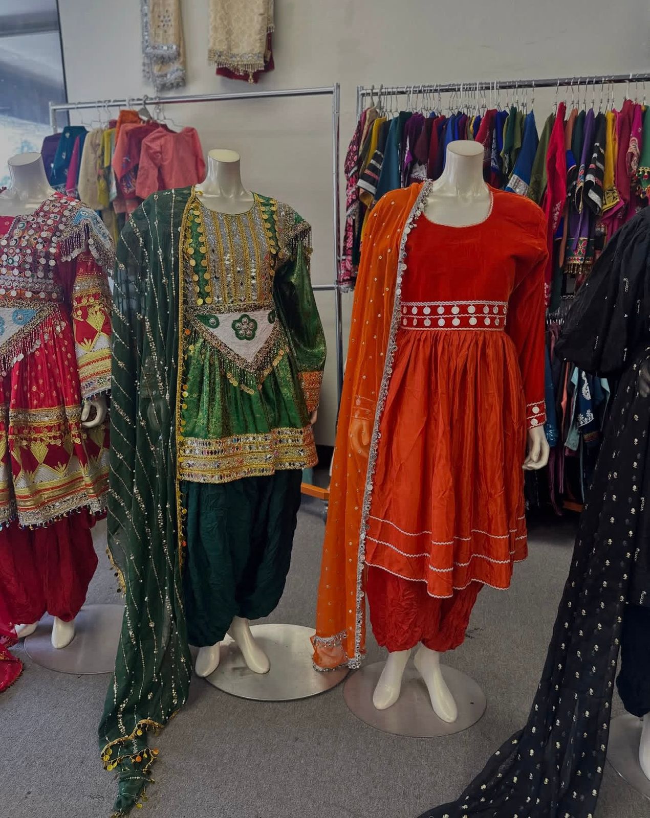 Afghan Traditional Kuchi Bridal Gown - Image 5