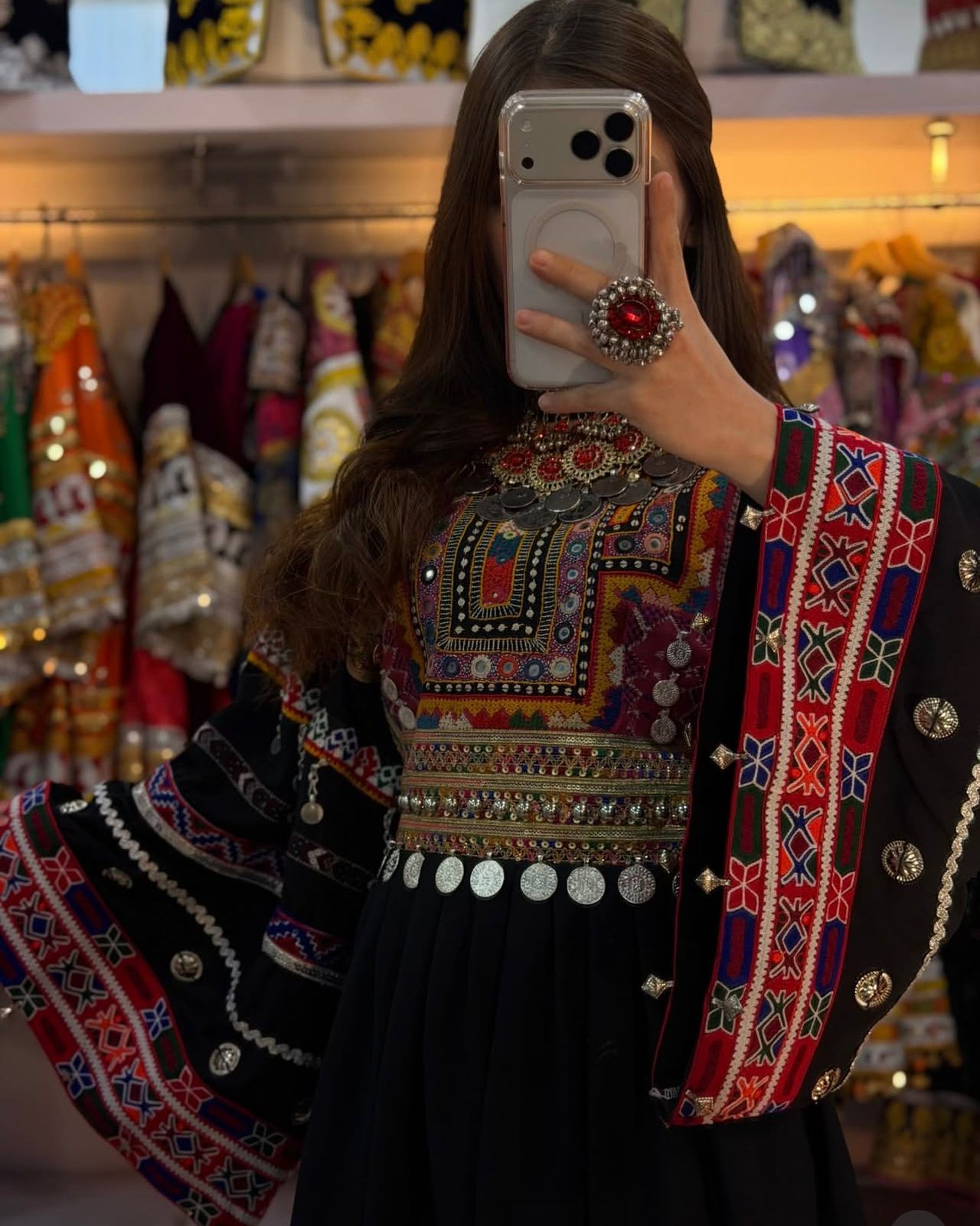 Afghan Traditional Kuchi Bridal Gown - Image 3
