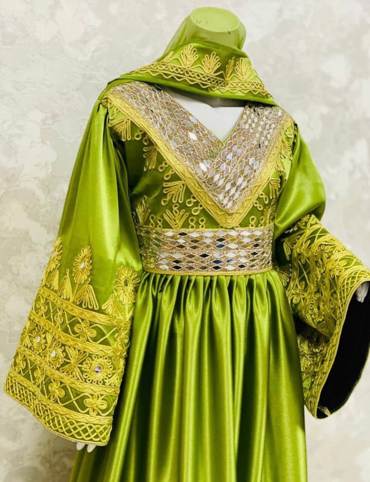 Afghan Traditional Kuchi Bridal Gown - Image 3
