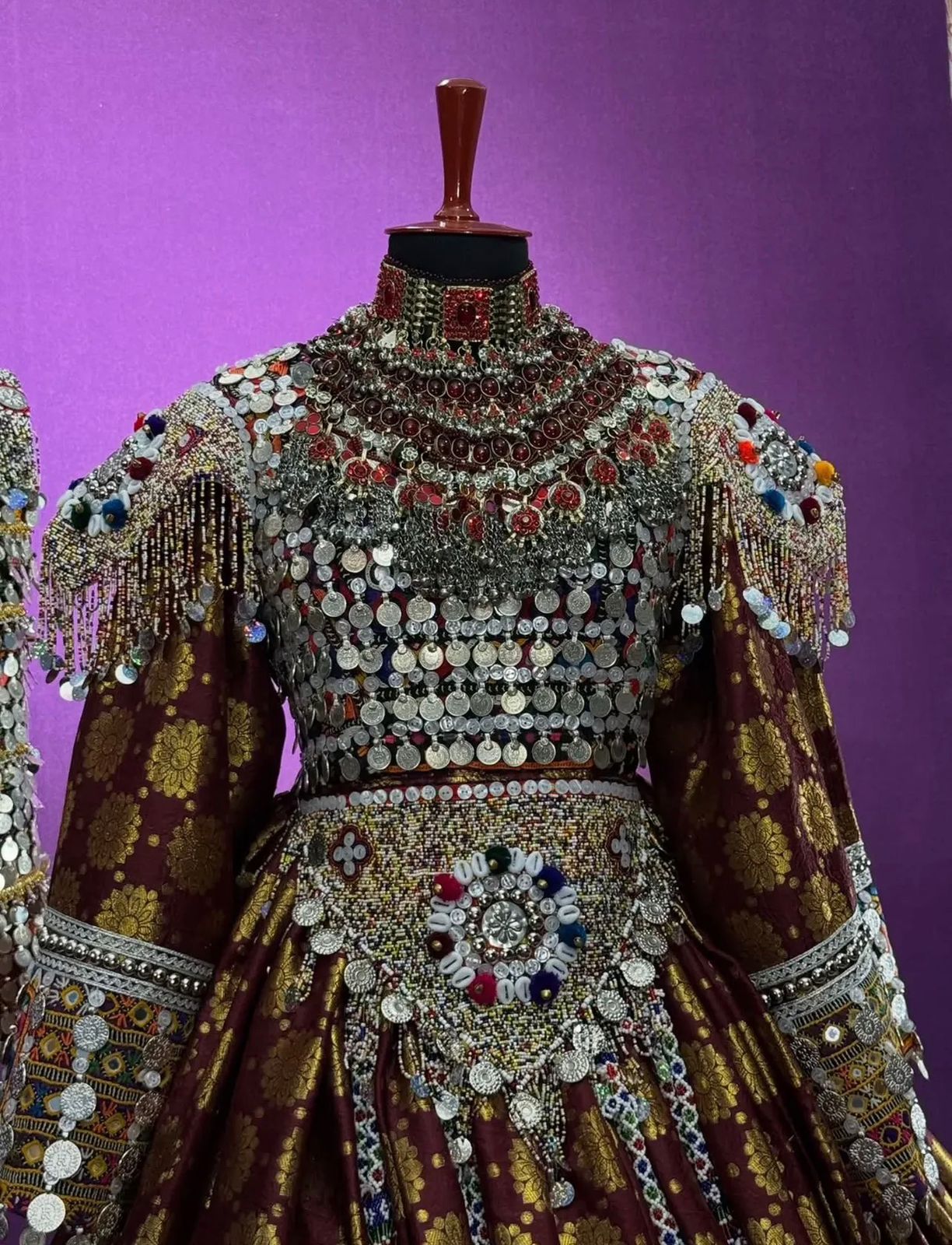 Afghan Traditional Kuchi Bridal Gown - Image 5