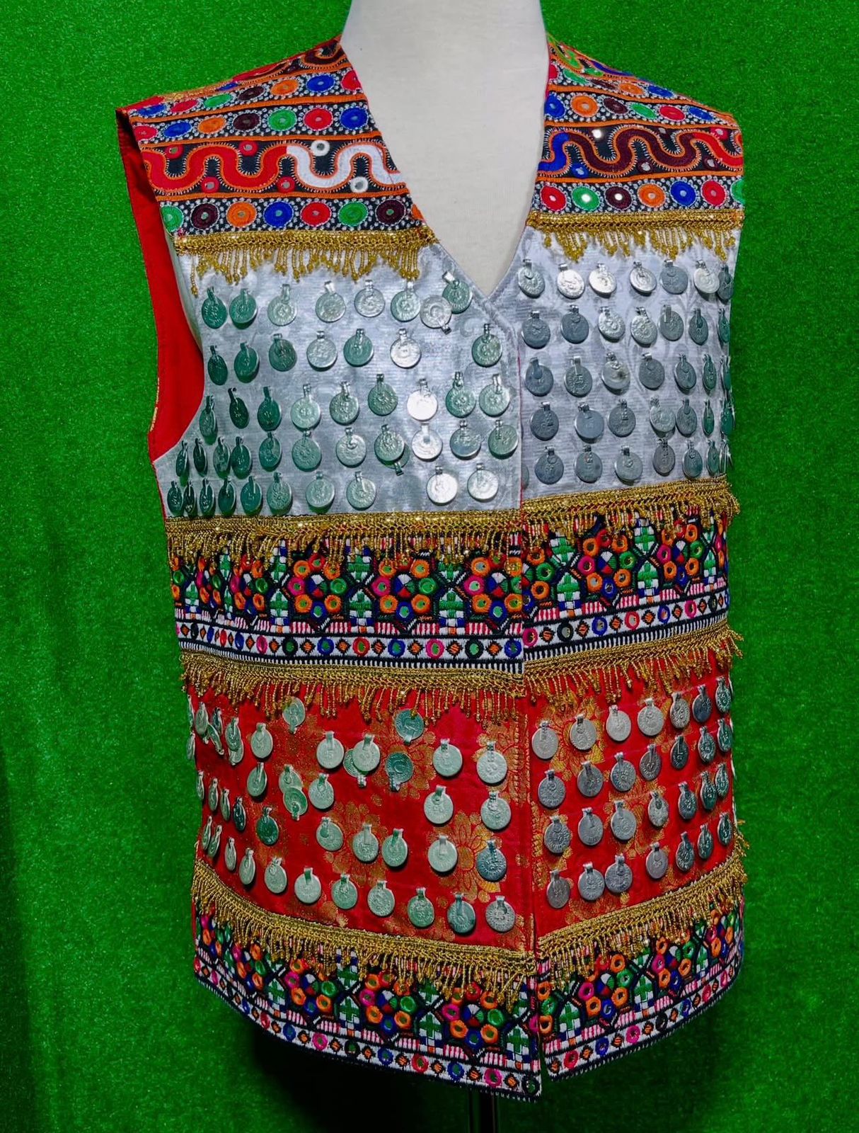 Afghan Traditional Kuchi Bridal Gown - Image 8