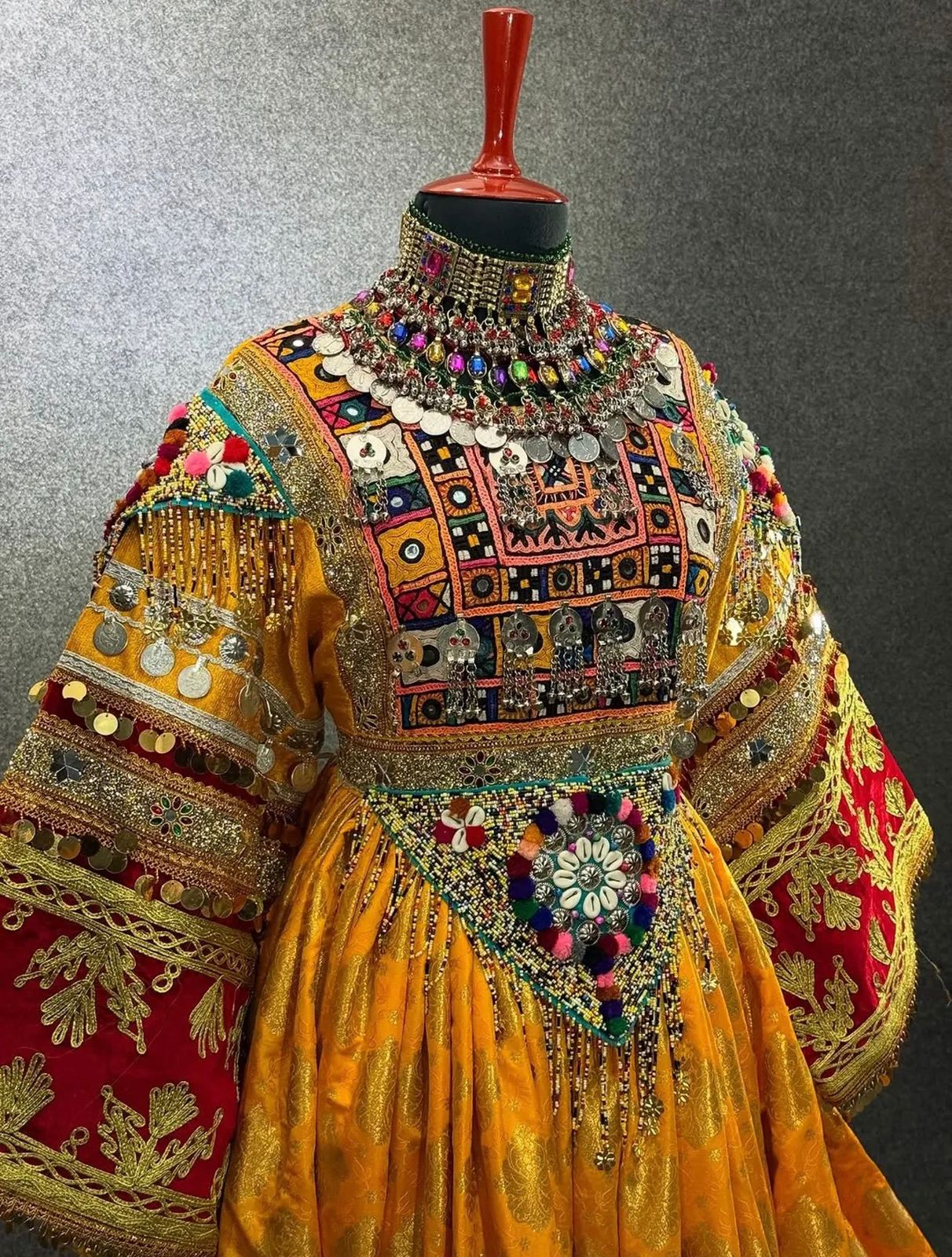 Afghan Traditional Kuchi Bridal Gown - Image 5