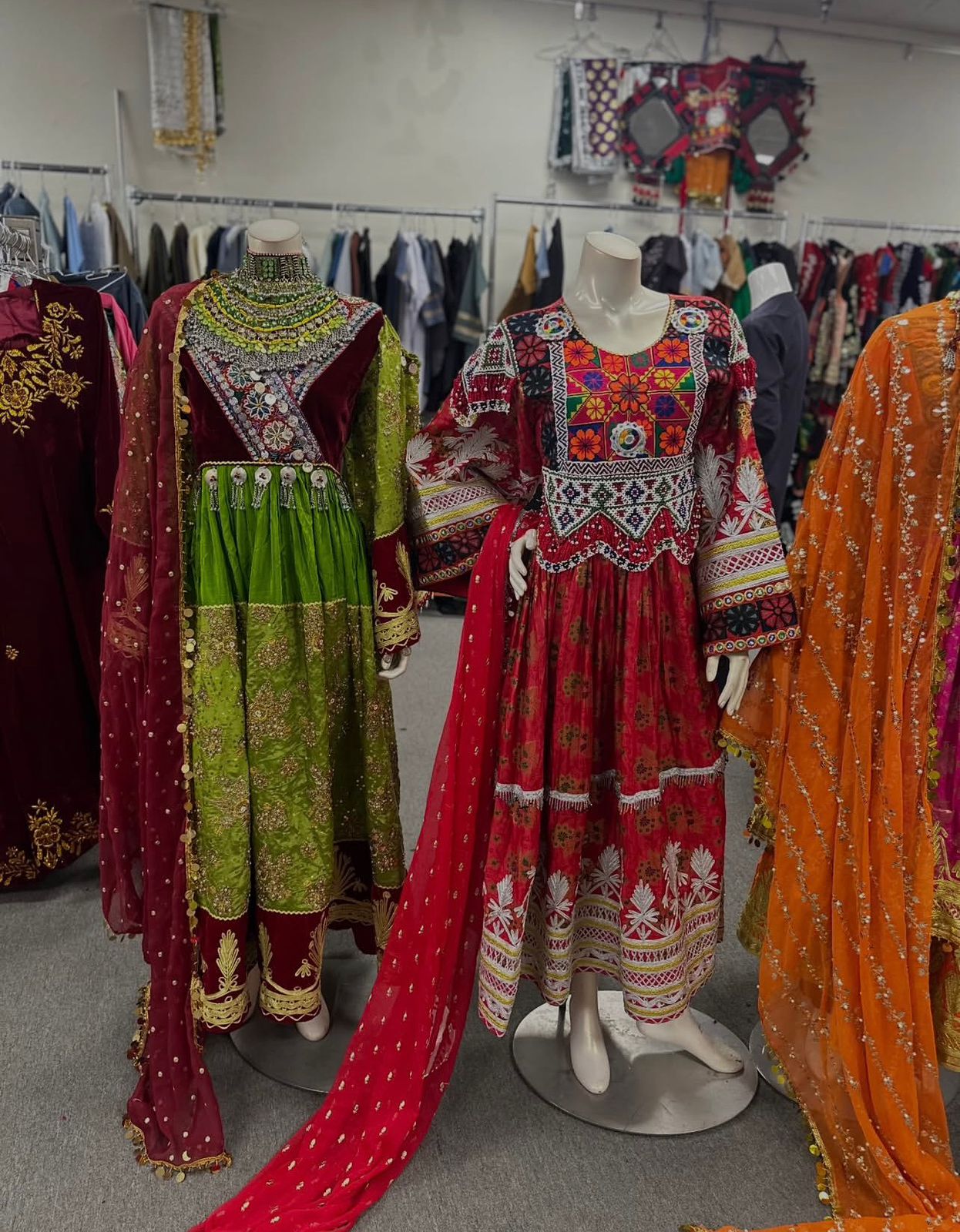 Afghan Traditional Kuchi Bridal Gown - Image 5