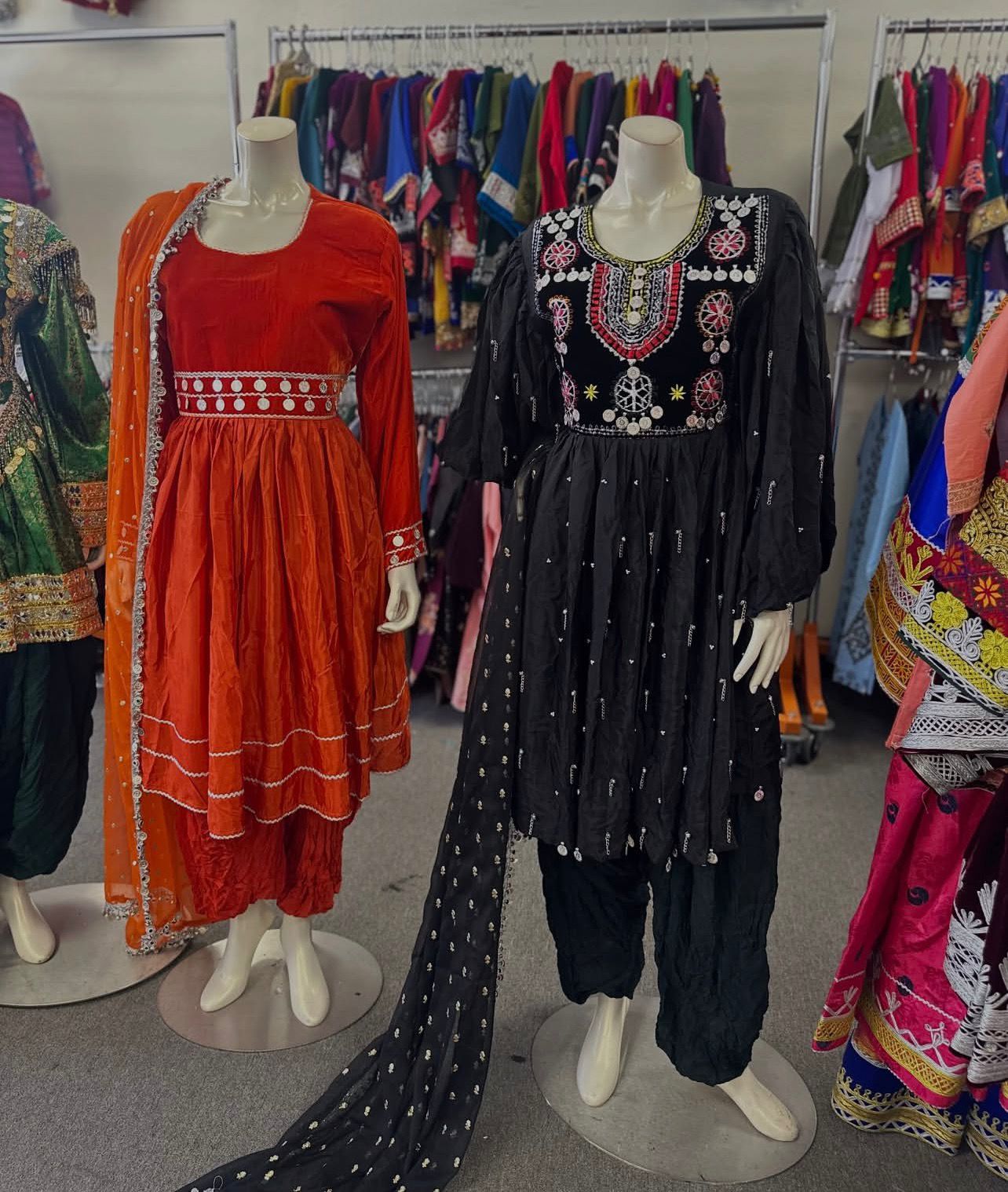 Afghan Traditional Kuchi Bridal Gown - Image 7