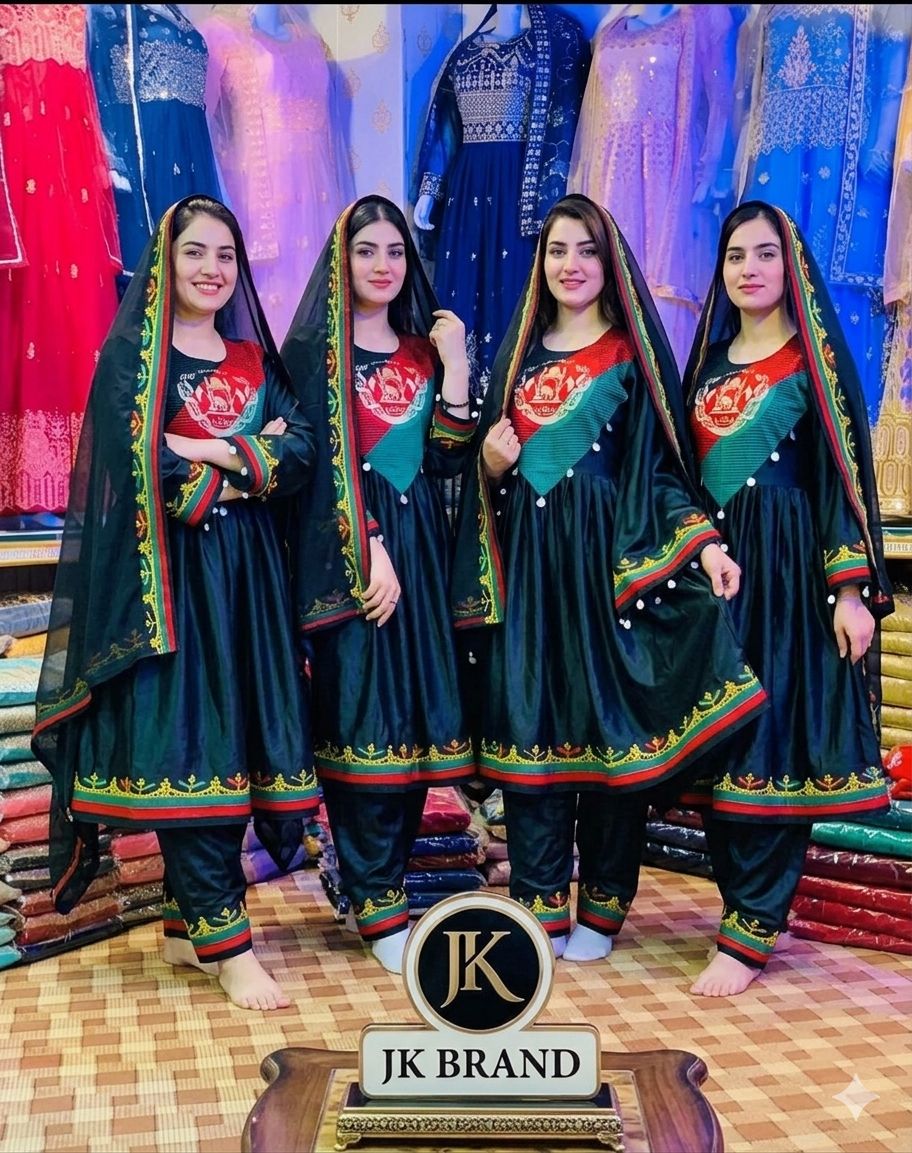 Beautiful Afghanistan Flag Dress - Image 6