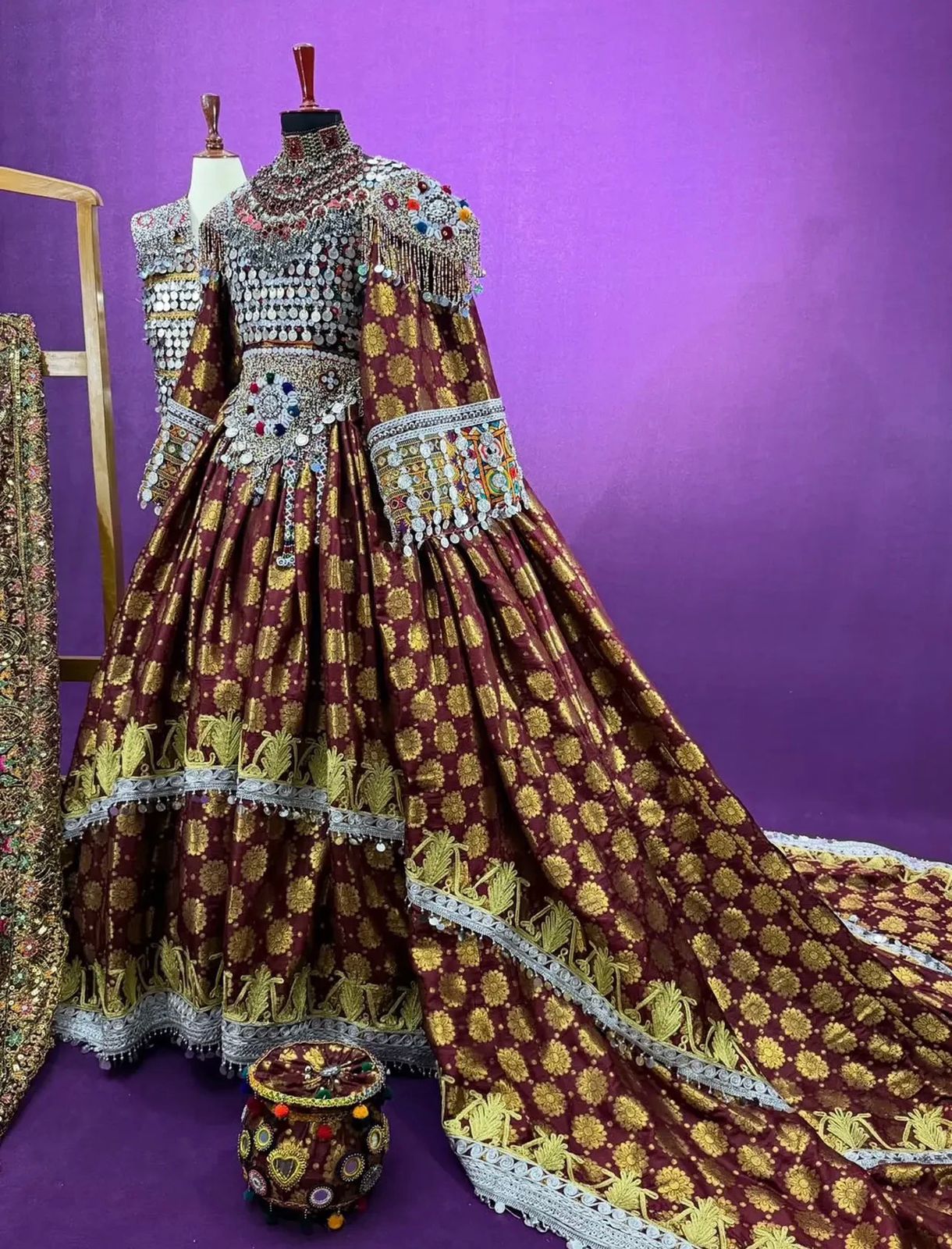Afghan Traditional Kuchi Bridal Gown - Image 2