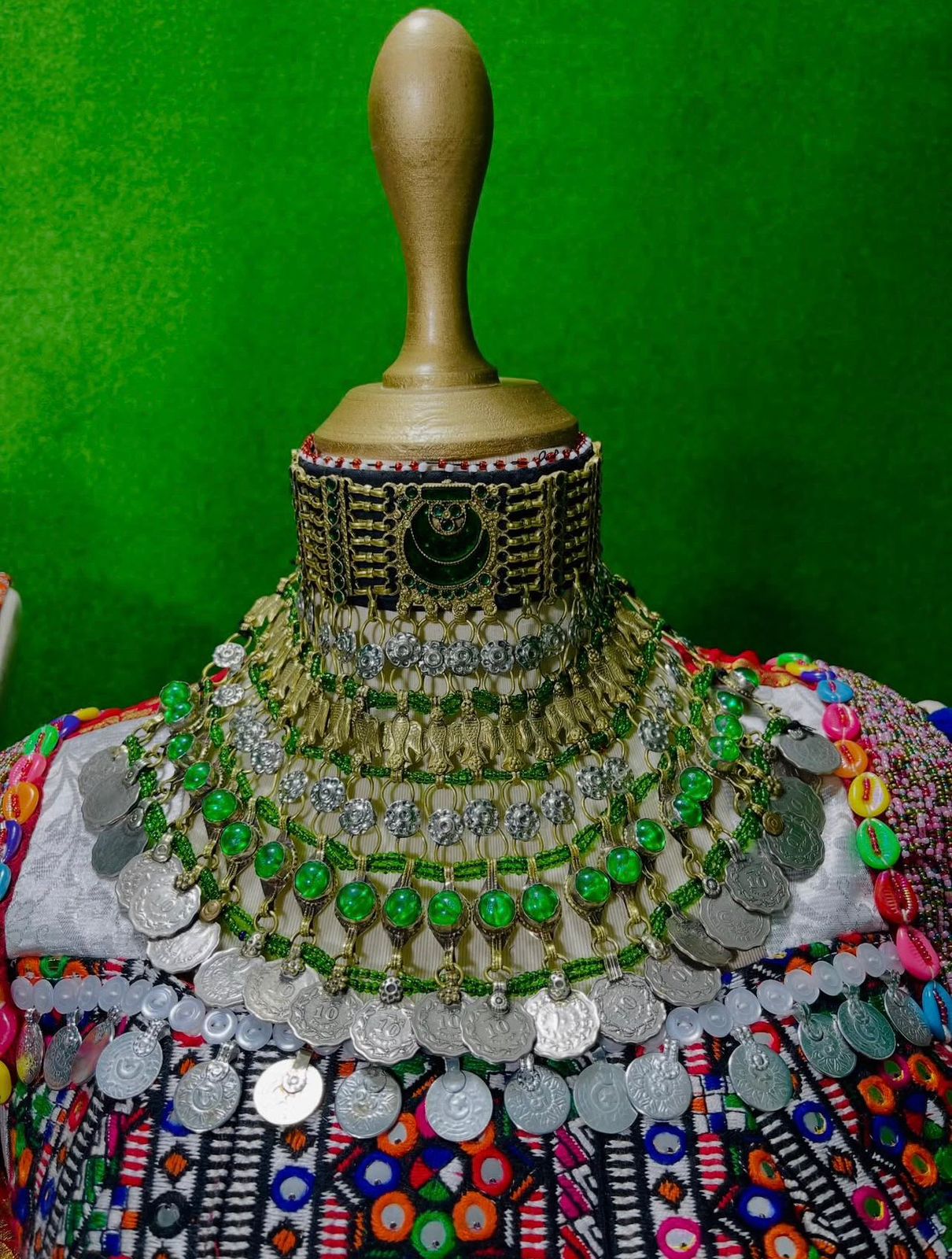 Afghan Traditional Kuchi Bridal Gown - Image 7