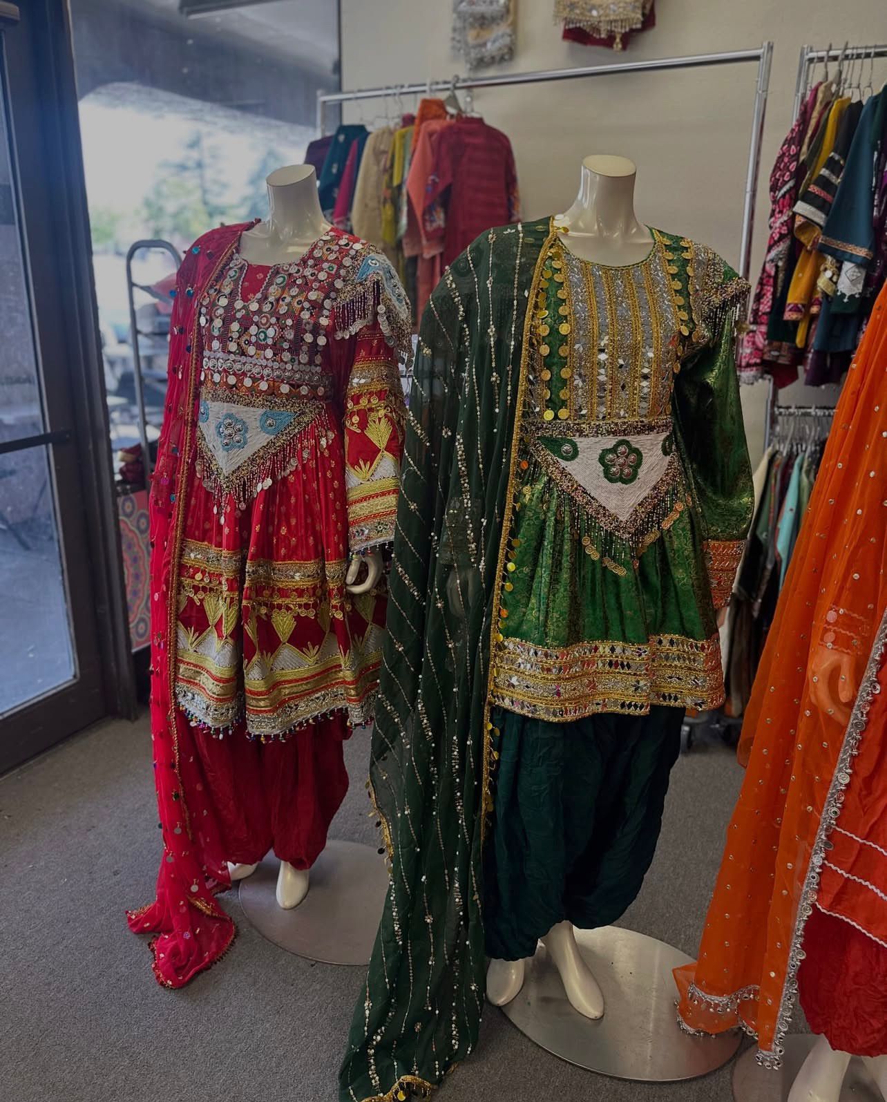 Afghan Traditional Kuchi Bridal Gown - Image 8