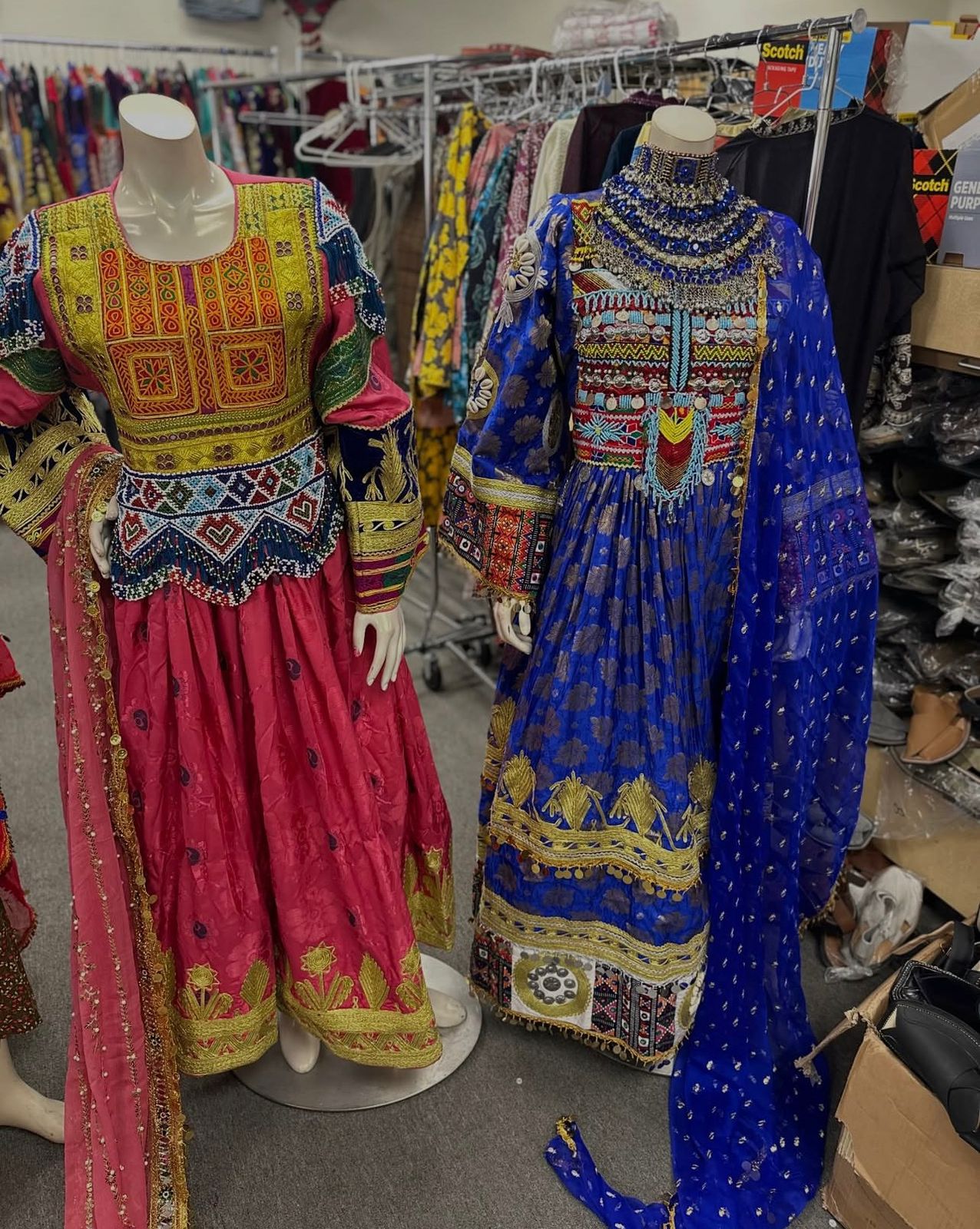 Afghan Traditional Kuchi Bridal Gown - Image 6