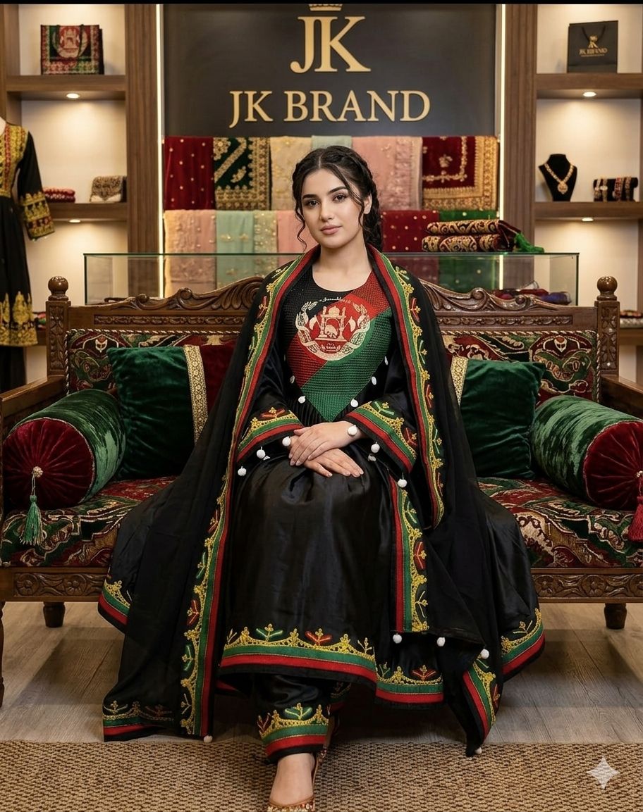 Beautiful Afghanistan Flag Dress - Image 2