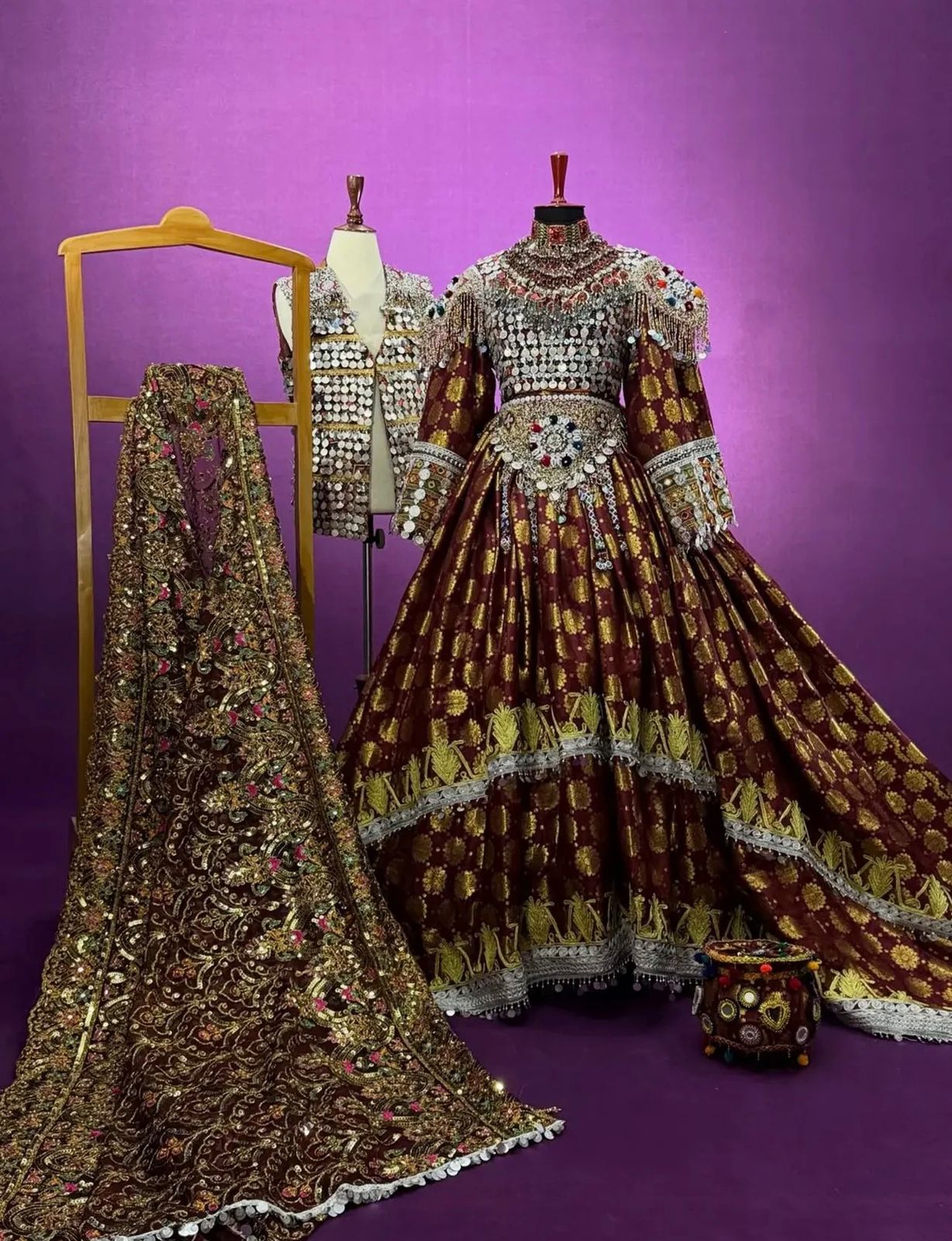 Afghan Traditional Kuchi Bridal Gown