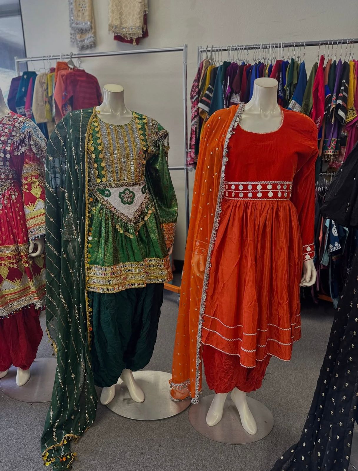 Afghan Traditional Kuchi Bridal Gown - Image 9