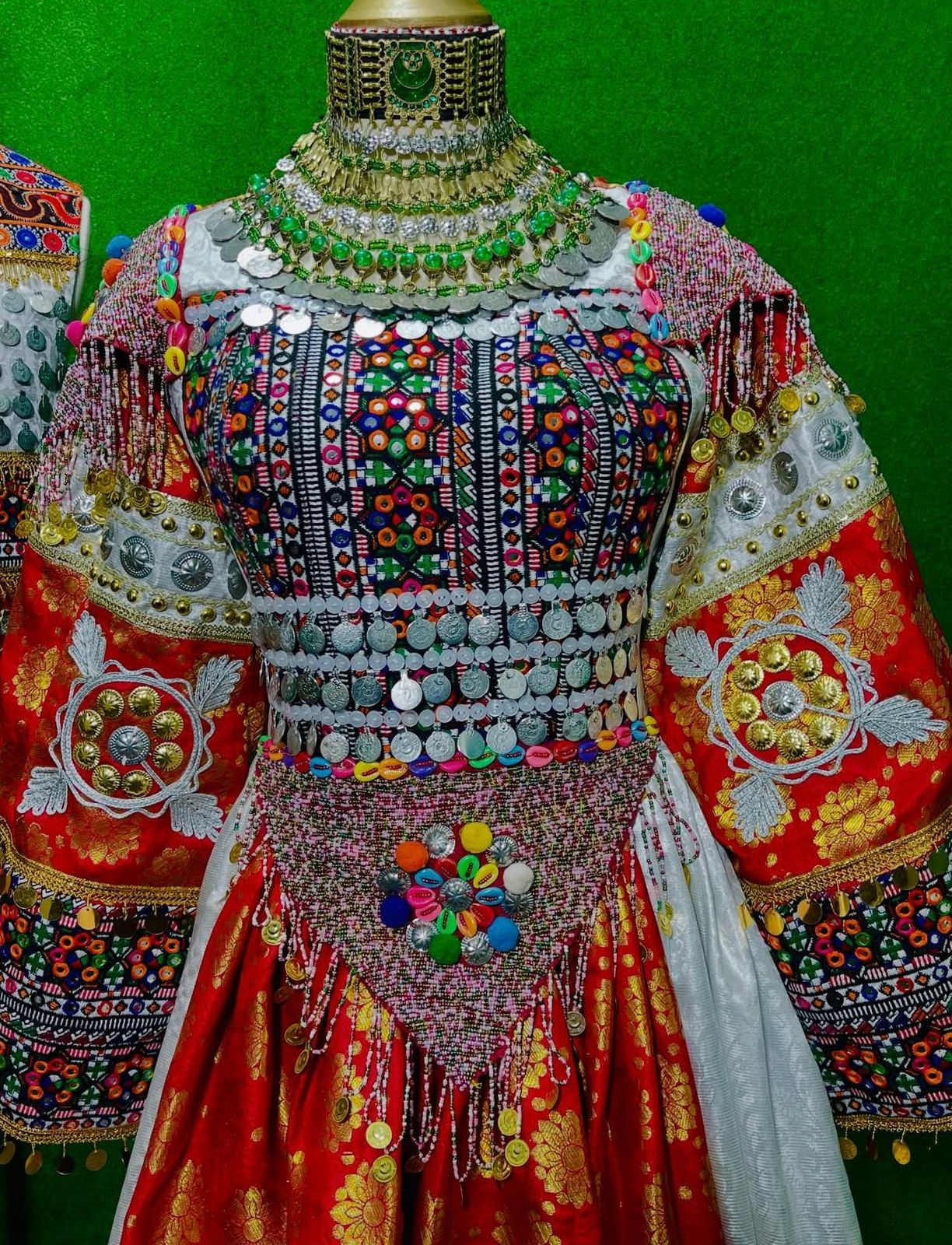 Afghan Traditional Kuchi Bridal Gown - Image 5
