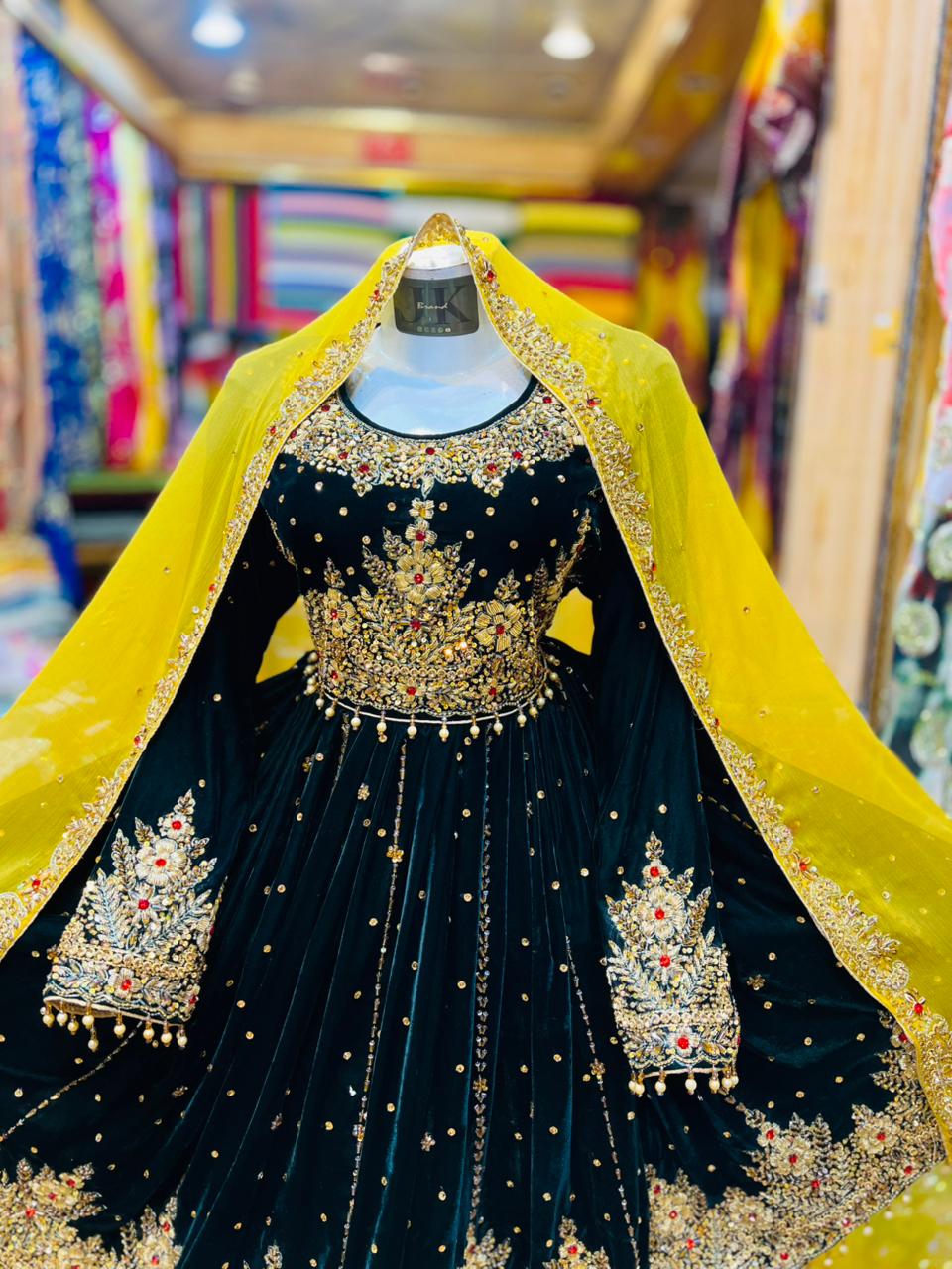 Hand Work Original Silma Contrast Shalwar Dupata - Image 8