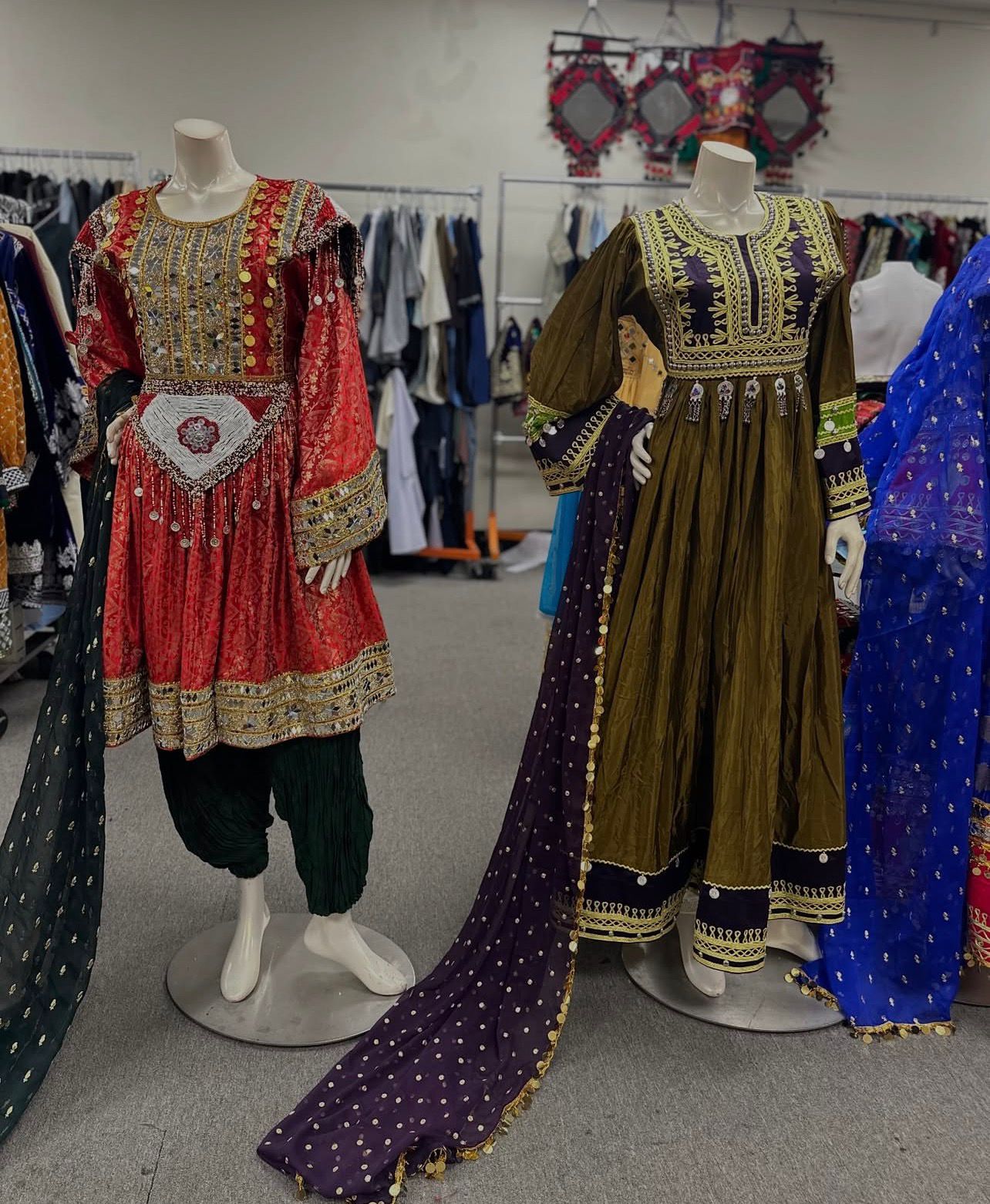 Afghan Traditional Kuchi Bridal Gown - Image 11