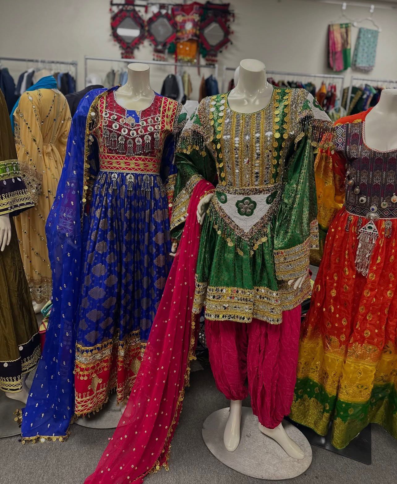 Afghan Traditional Kuchi Bridal Gown - Image 13