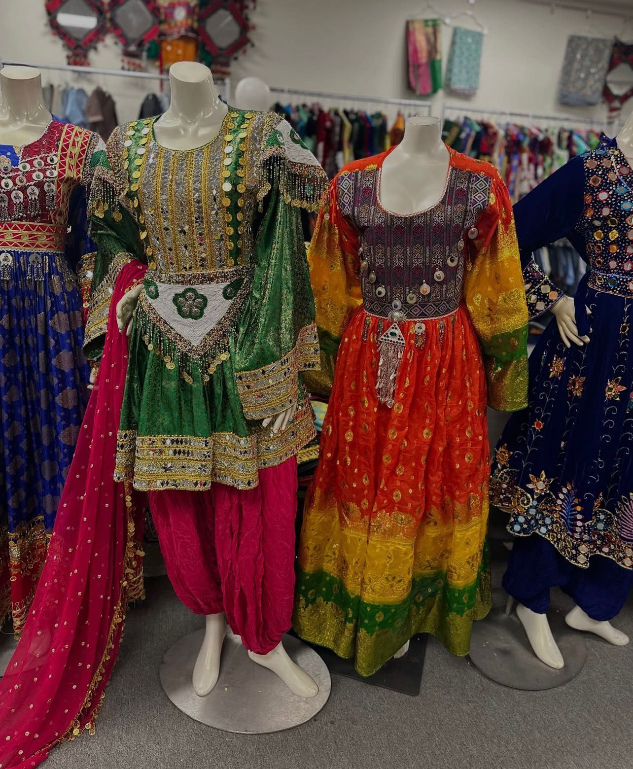 Afghan Traditional Kuchi Bridal Gown - Image 2