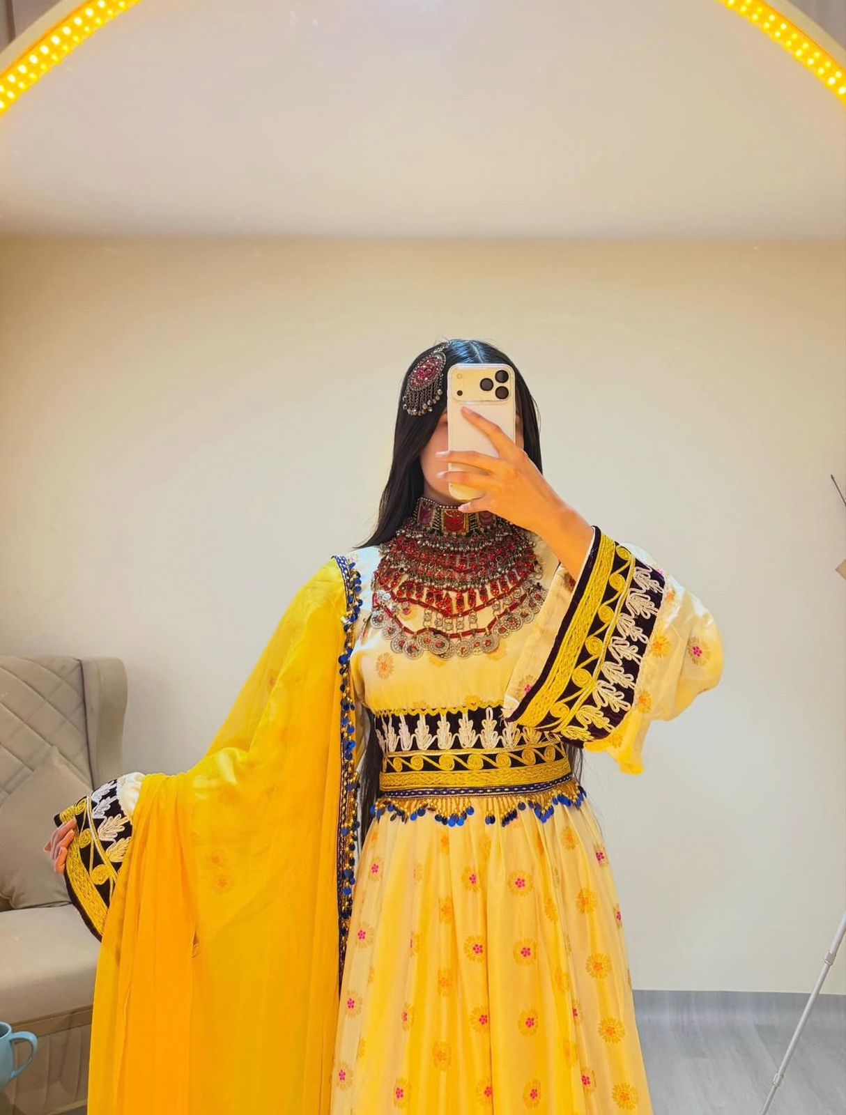 This Traditional Afghani Outfit - Image 7
