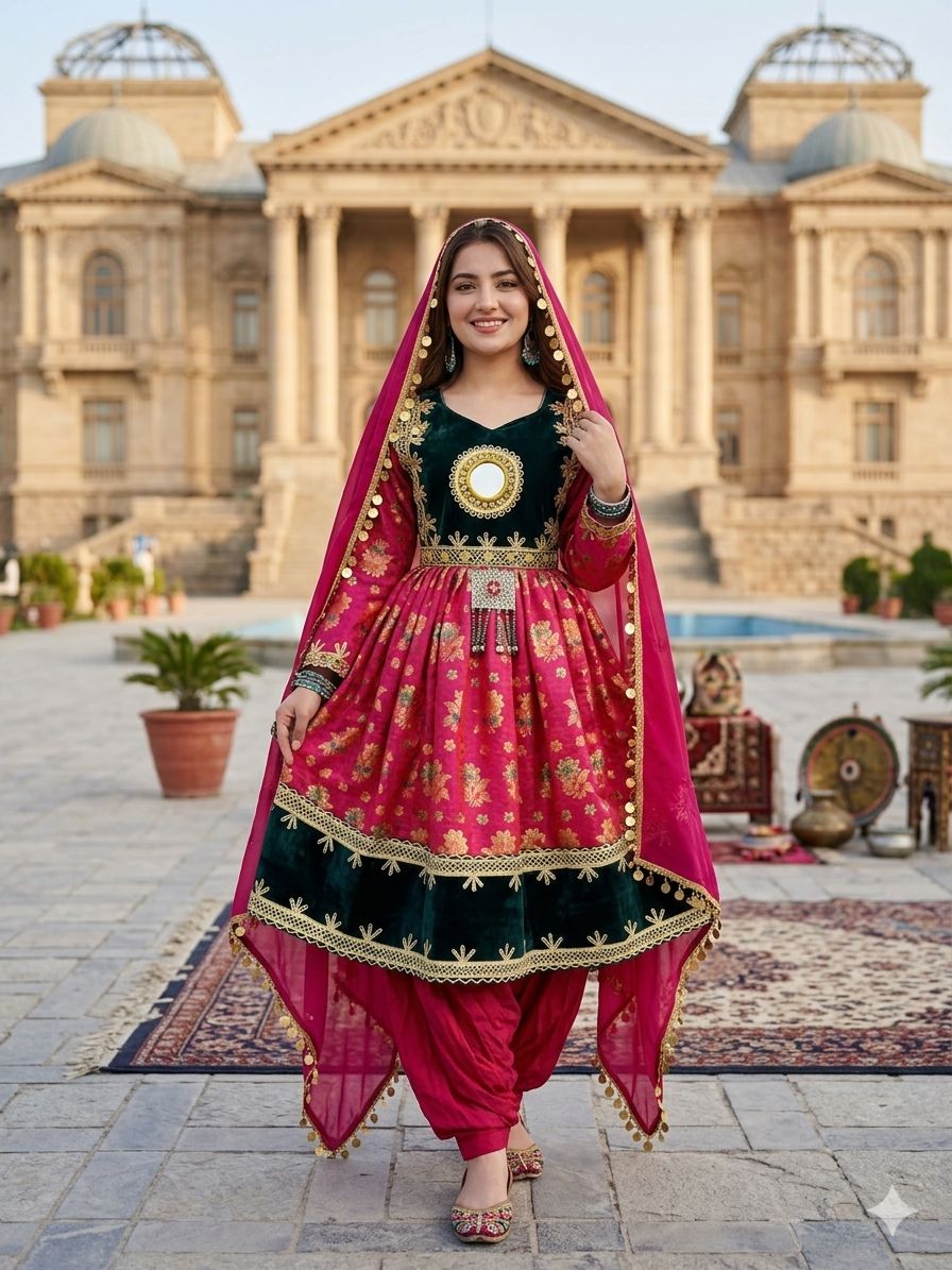 This Traditional Afghani Outfit - Image 3