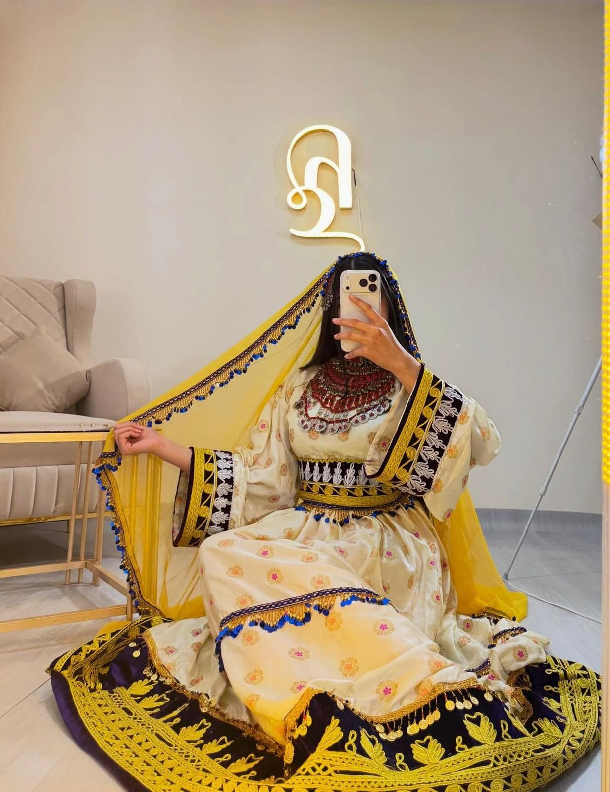 This Traditional Afghani Outfit - Image 6