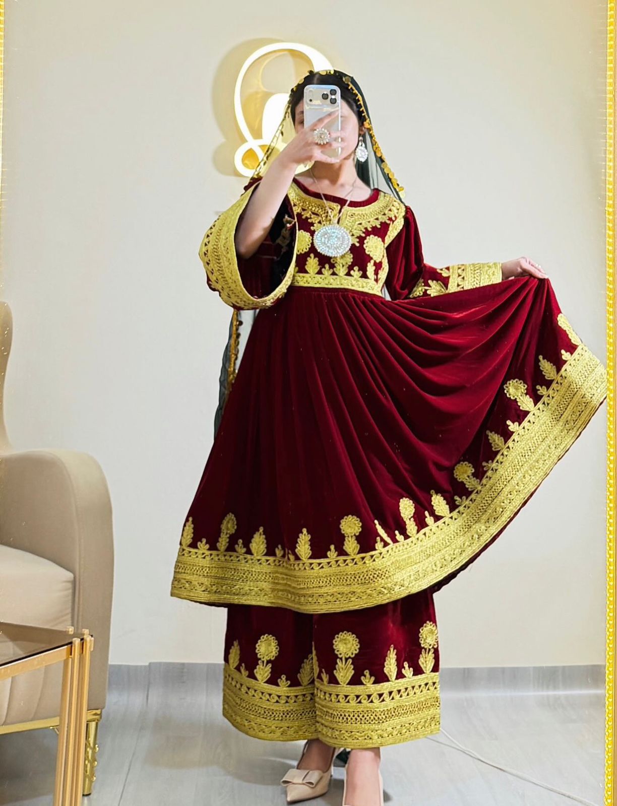 This Traditional Afghani Outfit - Image 2