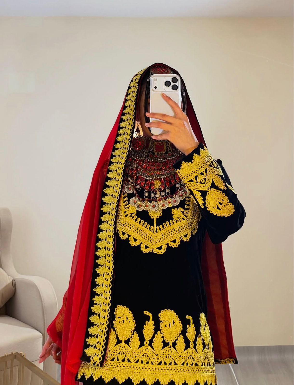 This Traditional Afghani Outfit - Image 2