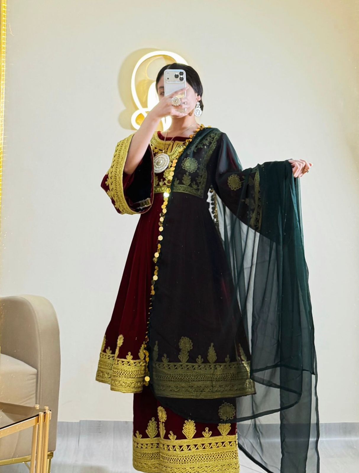 This Traditional Afghani Outfit - Image 4