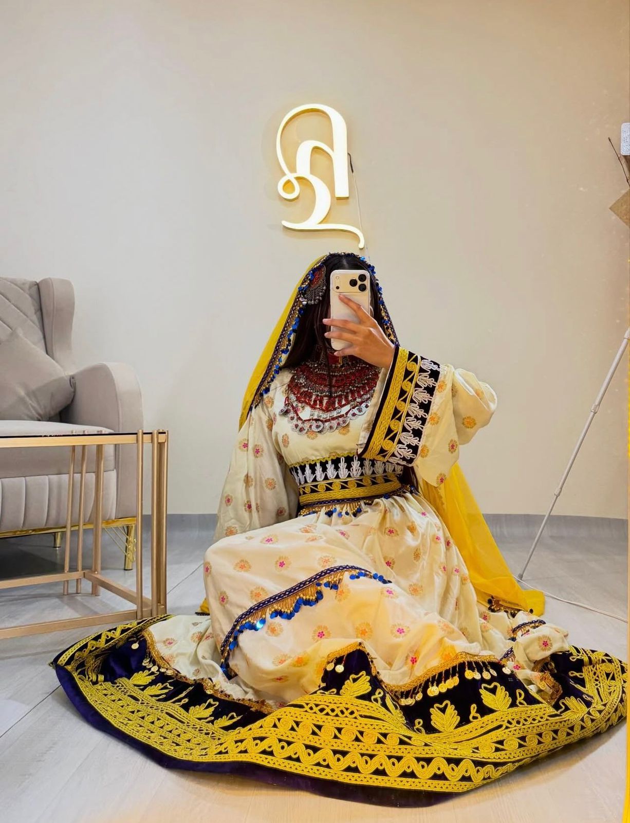 This Traditional Afghani Outfit - Image 4