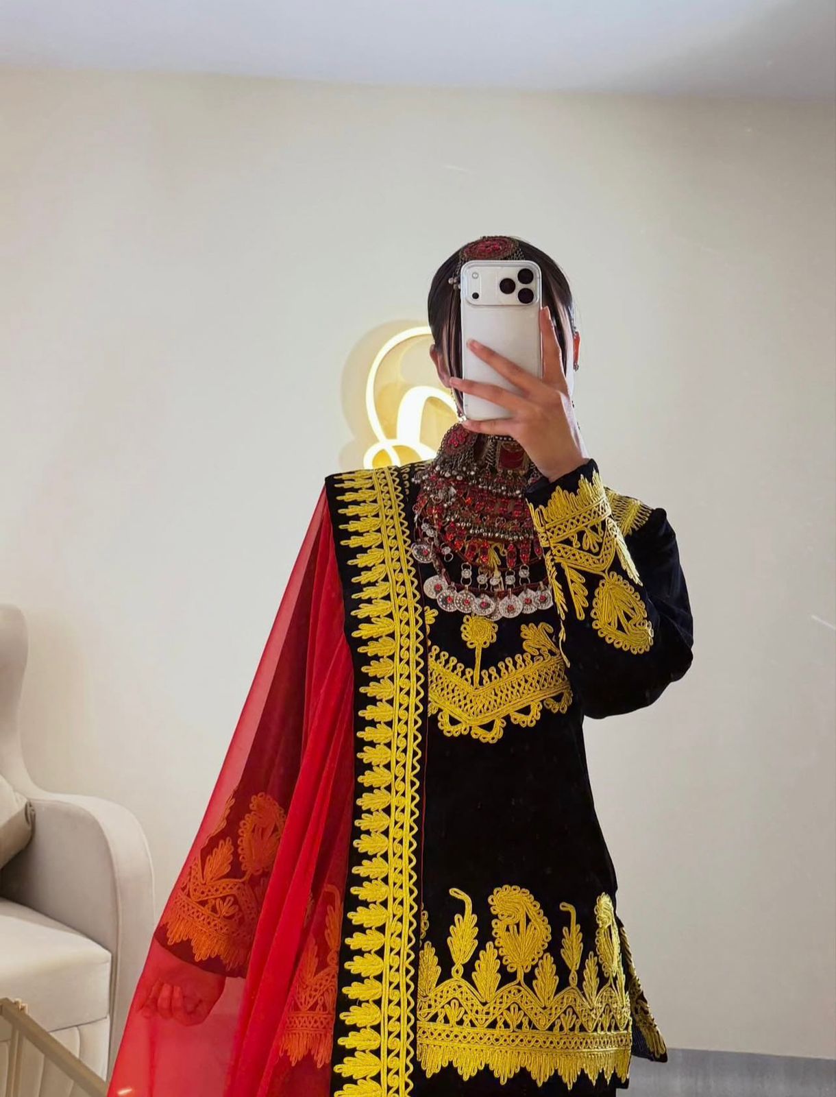 This Traditional Afghani Outfit - Image 3
