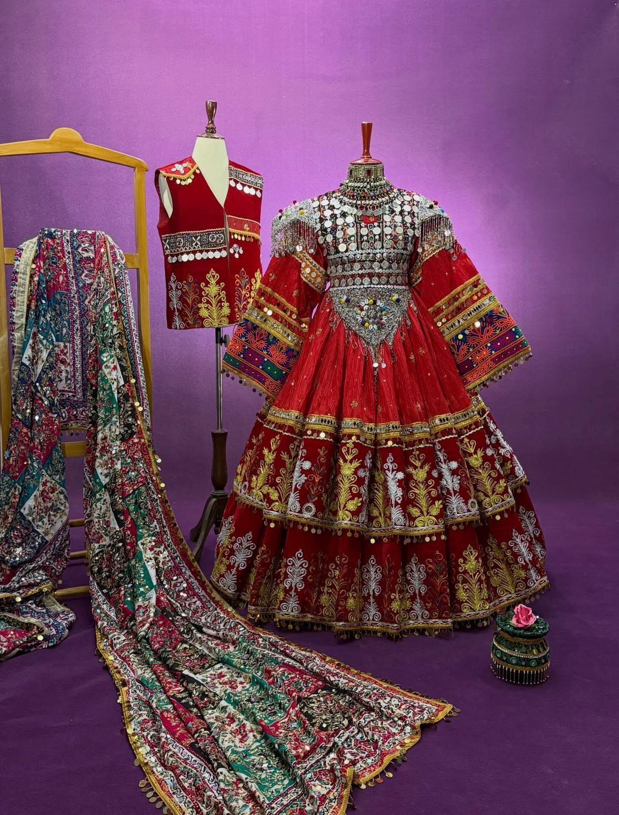 This Traditional Afghani Outfit - Image 10